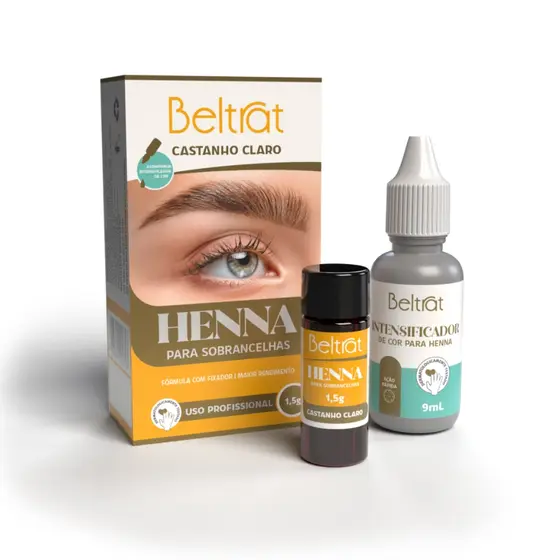 Henna Para Sombrancelhas Beltrat 1,5g Profissional
