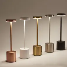 Luminária De Mesa Sem Fio Com Toque Recarregável LED Moderna Abajur Restaurante Leitura COD