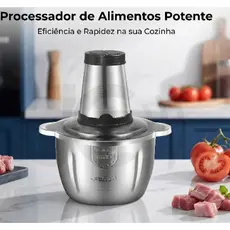 Moedor Elétrico 2L Alimentos Picador Triturador BR 110v/220v