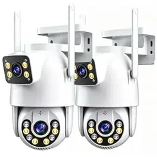 1/2 Camera Segurança Ip A31 A8 Prova D'agua Lente Dupla Wifi App V3 Prova Dagua Security Cameras