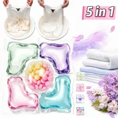 Detergente para Lavar Roupas Sabão Cápsulas De Lavagem 5 Em 1 Tira Manchas Protege Cores Aroma Para Máquina De Lavar