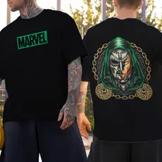 Camiseta Basica Algodao Doutor Destino Lançamento 2026 Homen De Ferro Unissex Adulto ao Plus Size Moda Tr