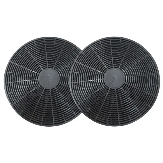 2 filtro carvão ativado 17,5cm para depurador coifa fischer slim