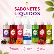 Sabonete Líquido 500ml Mãos e Corpo Fashion Cosméticos