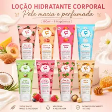 Loção Hidratante Corporal Pele Macia e Perfumada 180ml Fashion Cosméticos