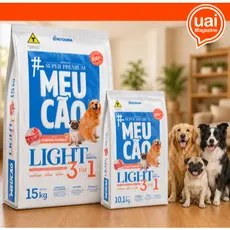 Ração Para Cães/Cachorro Light Carnes Nobres 3 Benefícios 10kg e 15kg - Meu Cão Light