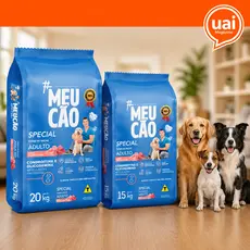 Ração Cachorro Adulto 15kg ou 20kg Meu Cão Special Frango e Carne Premium