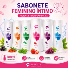 Sabonete Feminino Íntimo 180ml Diversas Fragrâncias Fashion Cosméticos