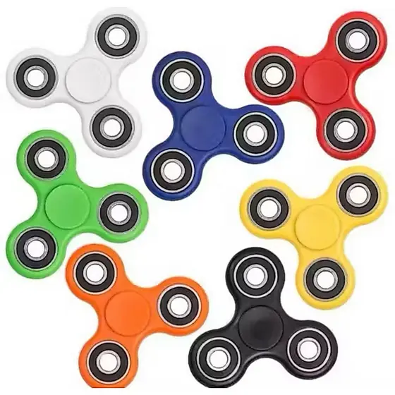 Spinner Antiestresse Coloridos Kit 5– Brinquedo Sensorial Fidget Hand Spinner, Alívio do Estresse, Ansiedade e Foco