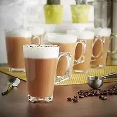 ☕ Kit 6 12 ou 24 Canecas de Vidro 245ml Café Chá Cappuccino | Compatível Nespresso Dolce Gusto | Resistente