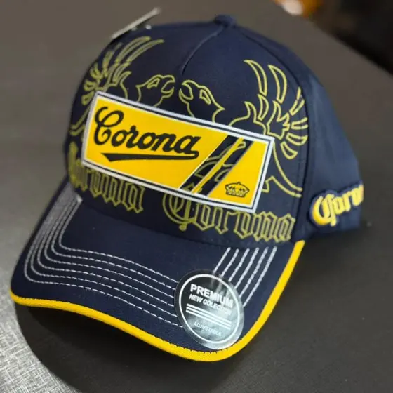 Boné Corona Azul Marinho Aba Curva Snapback Masculino Premium Boné Cerveja Boné Praia