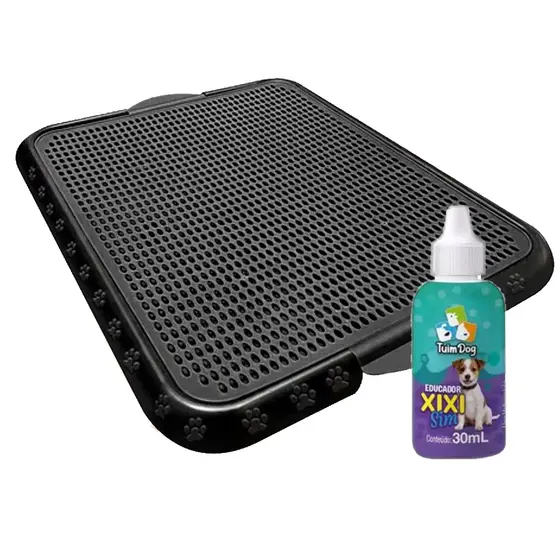 KIT Sanitário Tapete Higiênico Grande Para Cachorro + Educador Xixi Pode 30ml Cat Dog Pet Cães