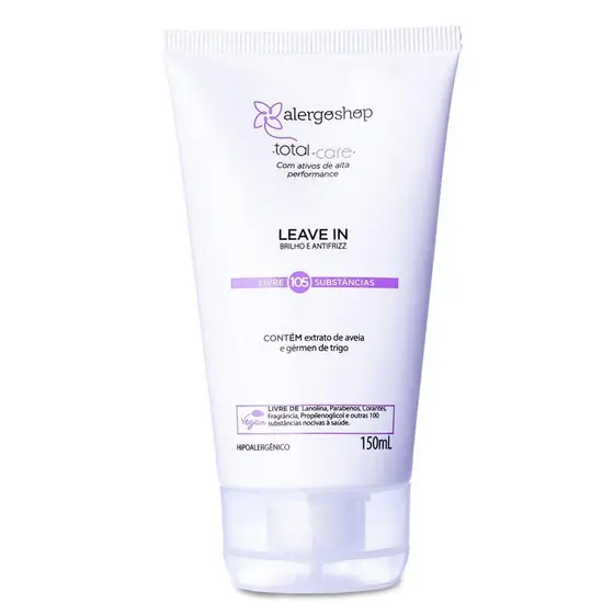 Leave In Finalizador Hipoalergênico Total Care 150ml Alergoshop