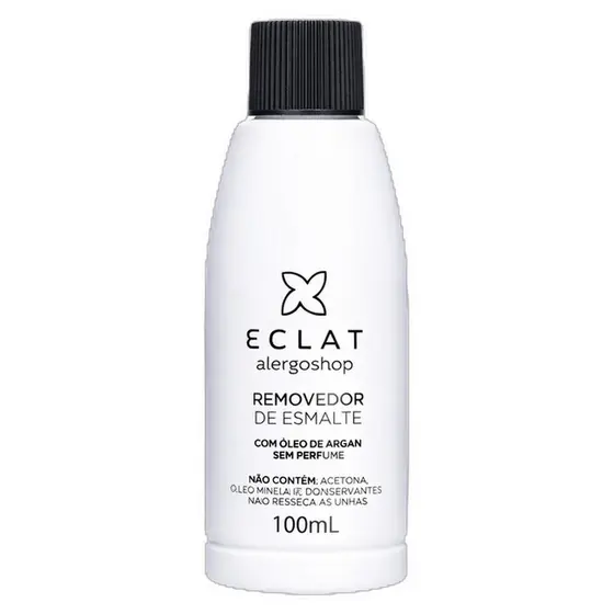 Removedor de Esmalte Hipoalergênico sem Acetona Eclat 100ml Alergoshop