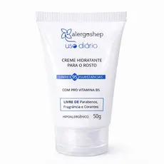 Creme Hidratante Facial Hipoalergênico 50g Uso Diário Alergoshop