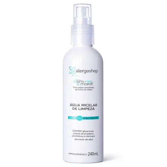 Água Micelar de Limpeza Corporal Hipoalergênica 240ml Nossos Amores Alergoshop