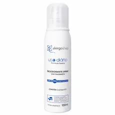 Desodorante Spray Hipoalergênico Sem Fragrância 100ml Uso Diário Alergoshop