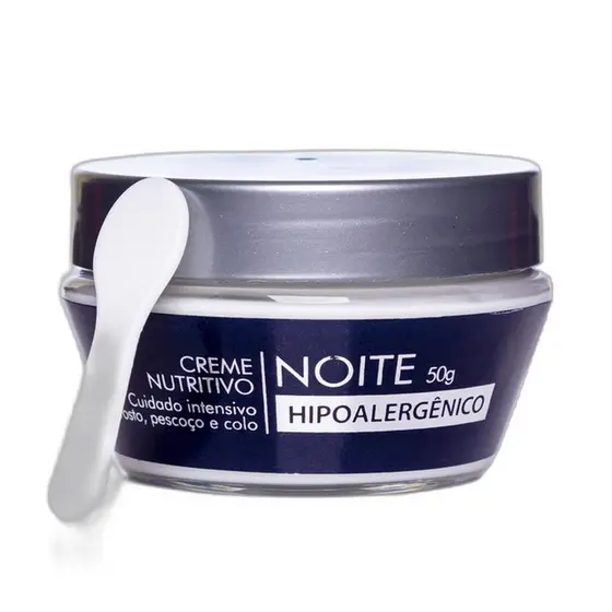 Creme Facial Nutritivo Hipoalergênico Noite 50g Eternity Alergoshop