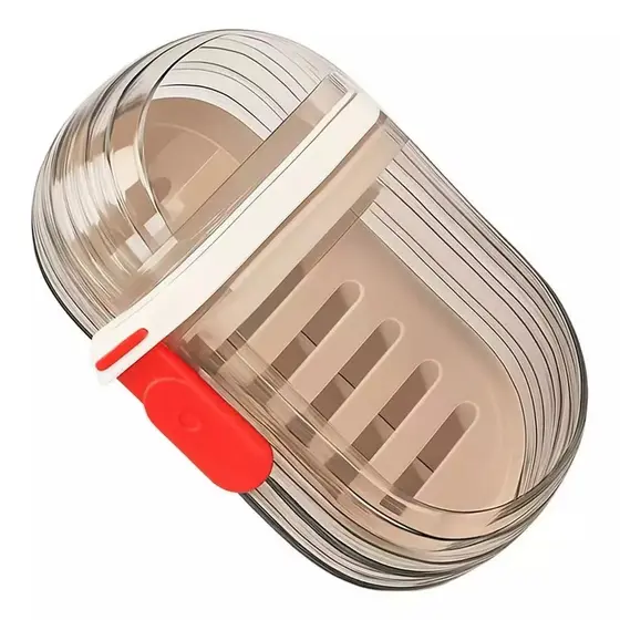 Estojo Saboneteira Para Viagem com Dreno Portátil 11x7cm Caixa Sabonete Para Viagem Vedação Forte