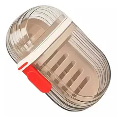 Estojo Saboneteira Para Viagem com Dreno Portátil 11x7cm Caixa Sabonete Para Viagem Vedação Forte