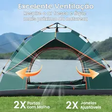 Barraca Camping De 4 Pessoas A Prova D'agua Dois Andares cabana de acampamento210*200*135cm