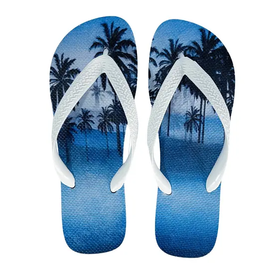 Chinelo Masculino Branco Estampado Confortável Macio Moda Verão Promoção