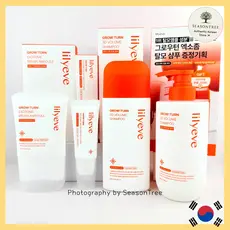 [Lilyeve] Ampola Growturn com Aplicador de Escova & Shampoo Volume 3D / Tratamento Intensivo para Couro Cabeludo e Fios