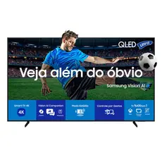 Samsung Vision AI TV 75" QLED Ultra 4K Q7F 2025, Pontos Quânticos, Processador com AI, Art Store, Alexa