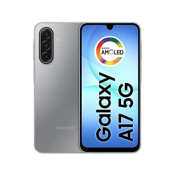 Celular Samsung Galaxy A17 5G com IA, 128GB, 4GB RAM, Câm de 50MP, Tela de 6.7", NFC, IP54