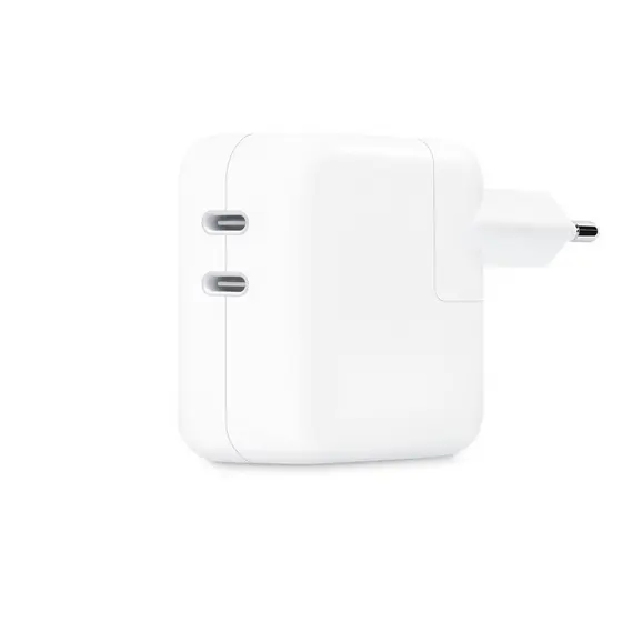 Carregador iPhone, iPad, MacBook, Apple Watch, Apple Vision, AirPods, Apple 35W - USB-C- Duas Portas 