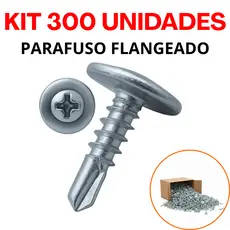Parafuso Auto Brocante Flangeado Philips 4,2x13mm 300 Peças