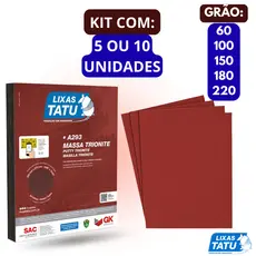 Kit 5 a 10 Lixa de Massa De Parede Para Reboco ou Madeira 60/100/150/180/220