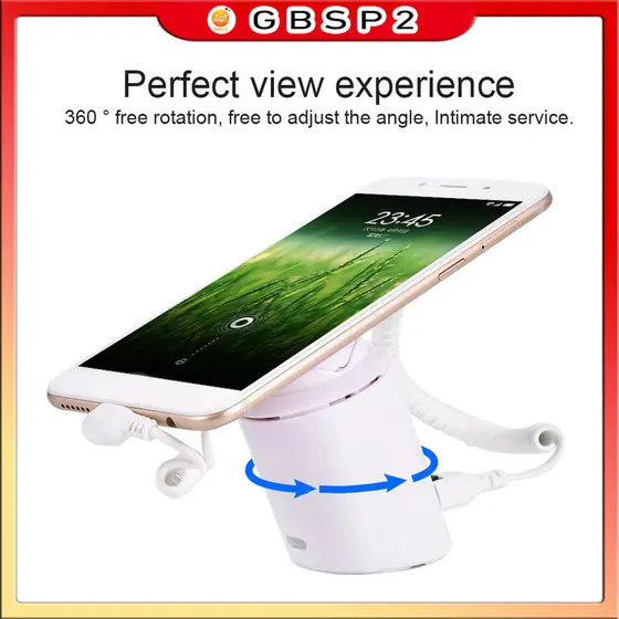 Suporte Para Celular Para Celular Alarme Anti-roubo Type-c 2 em 1 Antifurto e carga