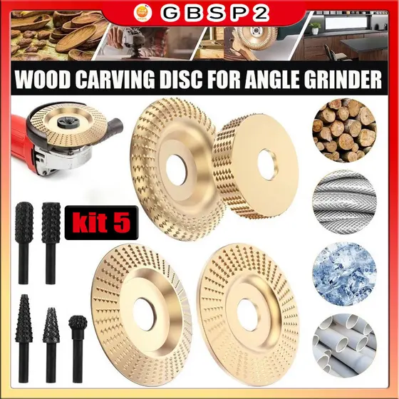 Conjunto 4pcs De Desbaste Madeira Para Corte Em Ângulo Disco  Alta qualidade