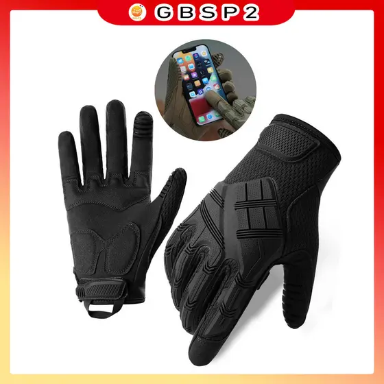 Luva Tática Tela Touch Antiderrapante P/ Outdoor E Moto Touch Celular p Motociclista Moto Motoqueiro Motocross