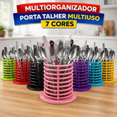 Porta Talheres 3 Cores Separador De Facas e Garfos Resistente Multifuncional Excelente Coloridos