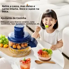 Descascador Elétrico Automático para Uvas, Tomates, Alho e Frutas Delicadas,Uso doméstico na cozinha