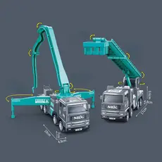Caminhão Betoneira de Brinquedo para Meninos, Simulação de Caminhão de Bomba de Cimento, Caminhão de Aspersão de Concret