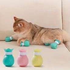 Botinhas impermeáveis de silicone para animais de estimação, adequadas para gatos e cães, design para as quatro patas, u