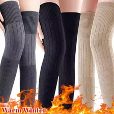 Aquecedores de pernas grossos e quentes para o inverno - unissex, adequados para uso diário, com elasticidade para prote