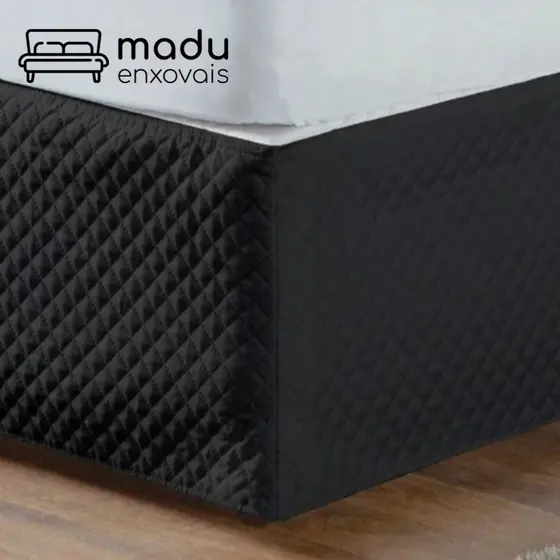 Saia Pra Cama Box Com Elástico Microfibra Cama Solteiro Casal Queen King Matelado Ultrassônico