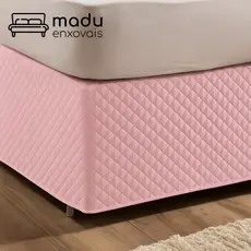 Saia Box de Cama Capa de Box Com Elástico Solteiro Casal Queen King Microfibra Matelado Ultrassônico