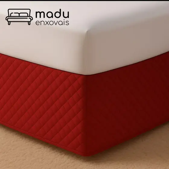 Saia Box Com Elástico Capa Box Para Cama Casal Queen King Solteiro Matelado Ultrassônico Microfibra