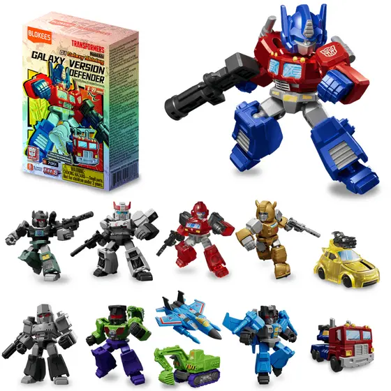 Blokees Transformers Defender Version 01 Blind Box Surpresa Figuras Colecionáveis Polibrinq