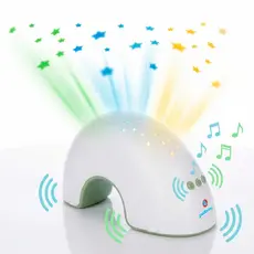 Luminária Luz Abajur para Bebes Infantil Projetor Do Aconchego Musica Tranquilo Relaxante Polibrinq