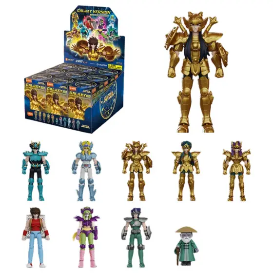 Blokees Boneco Articulado Saint Seiya Cavaleiros Do Zodíaco Blind Box Surpresa Action Figure