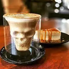 Copo de vidro Crystal Skull Shot Glass Drink Wine Cup para wísque