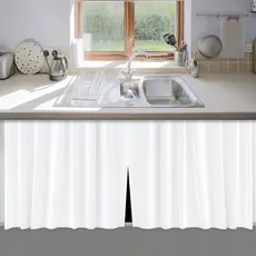 Cortina para Debaixo da Pia 138x80cm PVC Resistente Antimofo Organização e Estilo