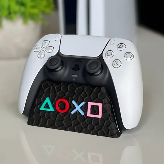 Suporte De Controle PS5 DualSense Gamer De Mesa Protege Segura E Decora PlayStation PS5 PS4