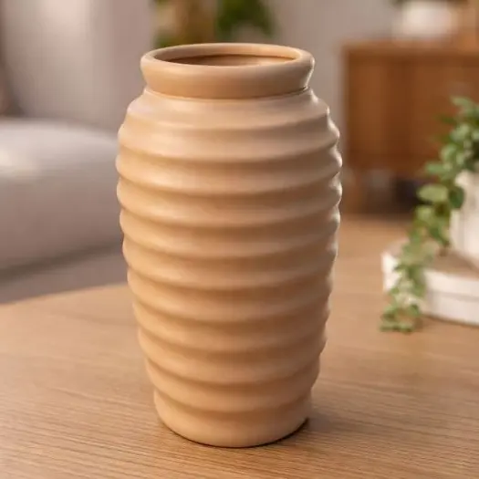 Vaso Roma Em Cerâmica Minimalista Para Decoração
